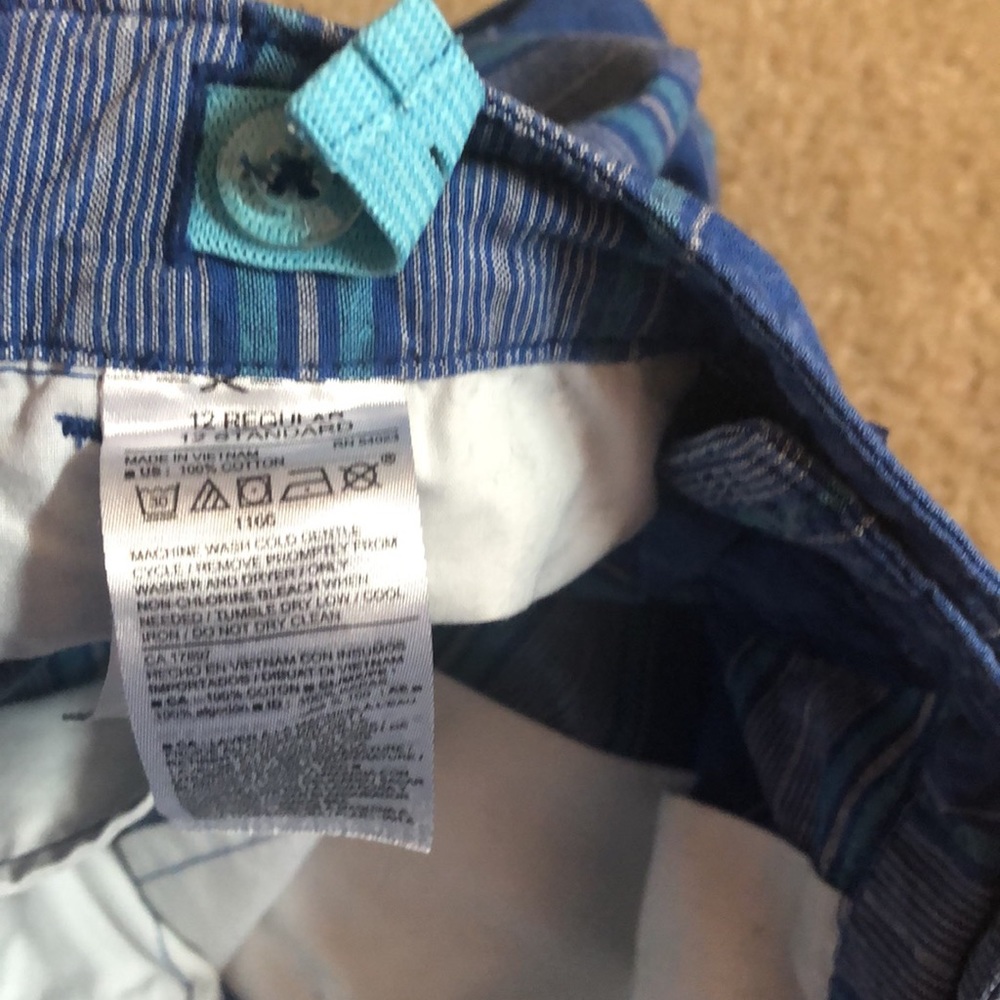 BOYS - Blue Stripe Shorts 🩳- Size 12 - Picture 9 of 9